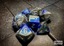 Polyhedral 7-Dice Set CHX26423 - Gemini Blue-Steel/White